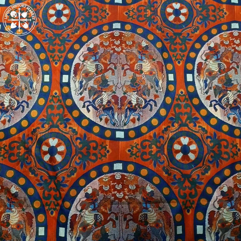 Bahram Gur Hunt silk brocade imitation - 7-9th century - Special edition Bahram Gur Hunt silk brocade imitation - 7-9th century - Special edition