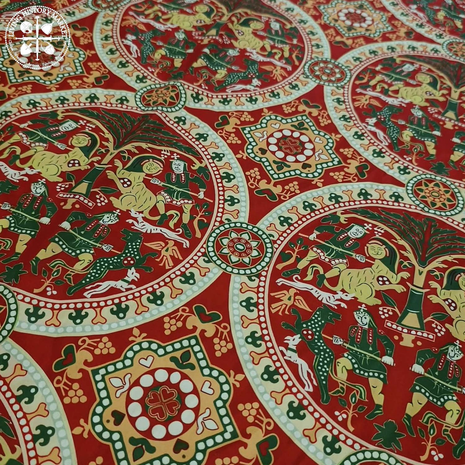 Oseberg "Museo Sacro" silk brocade imitation - 7-9th century