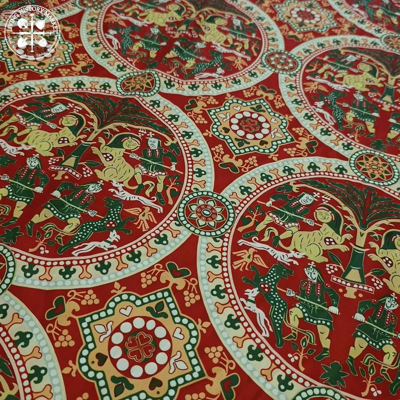 Oseberg Oseberg "Museo Sacro" silk brocade imitation - 7-9th century