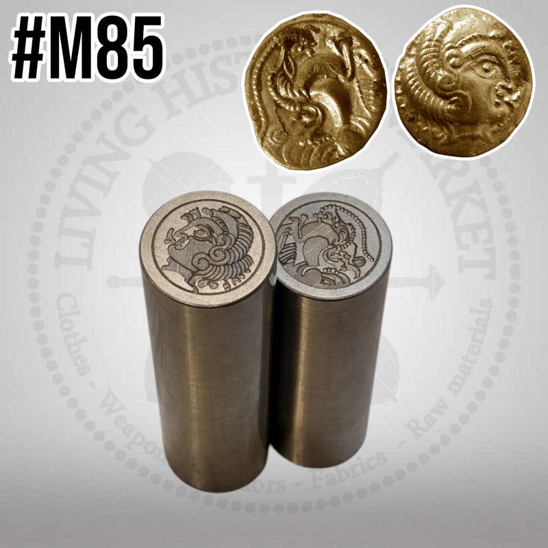 Celtic Stater from Lorraine Region (Bretange, France) - Gauls - 1st century B.C. / #M85 (diam 20mm)