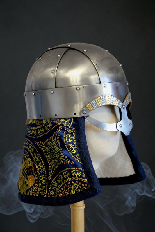 Arming cap - Brocade silk covered - Made to order