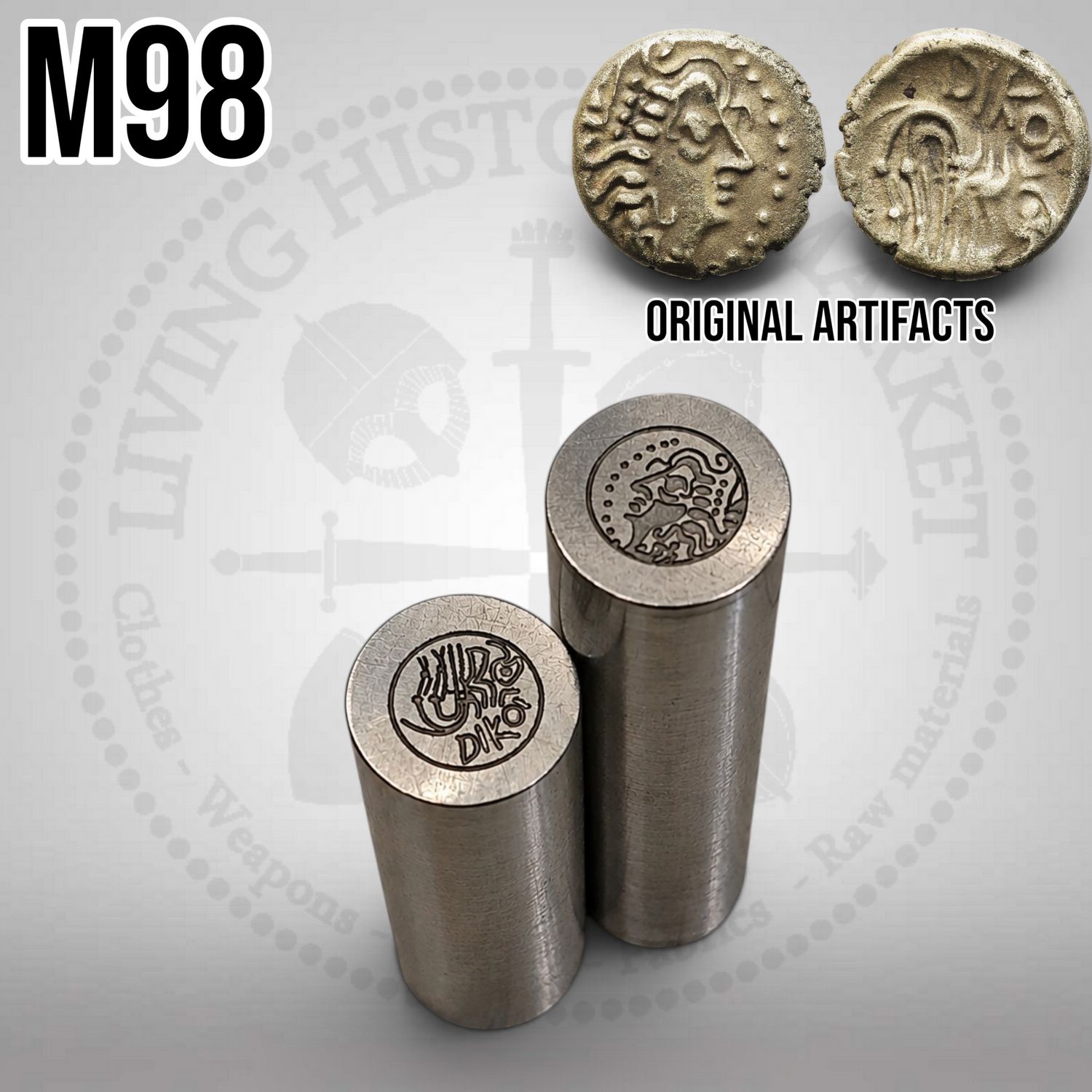 DIKOI/RIKOI drachm - Ligurian / Celtic - 1st century BC / #M98 DIKOI/RIKOI drachm - Ligurian / Celtic - 1st century BC / #M98