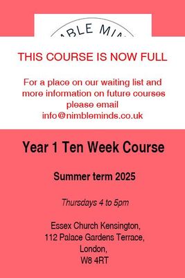 Year 1 Ten Week Course (Summer Term 2025)