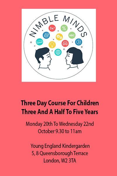 Three-Day course for Children Three and a Half to Five Years Old