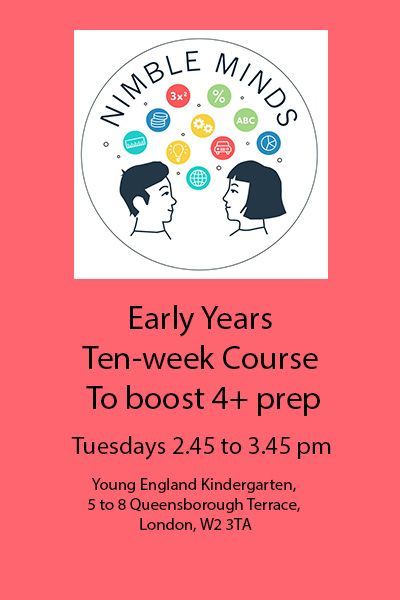 Early Years ten-week Course to boost 4+ prep Early Years ten-week Course to boost 4+ prep
