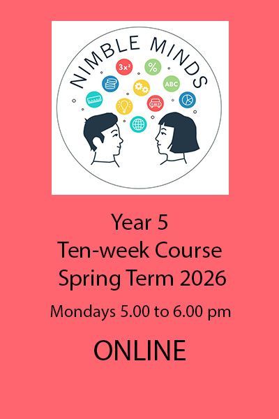 Year 5 ONLINE, Mondays, Ten-Week Course (Spring Term 2026)