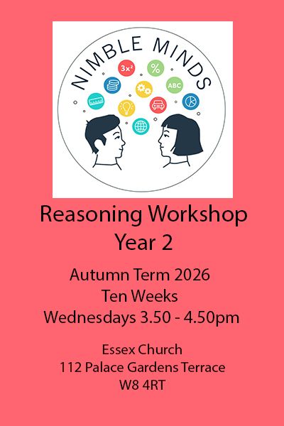Reasoning Workshop  Year 2, Ten Week Course (Autumn Term 2026)