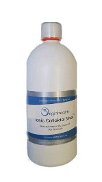 Colloidal Silver Liquid 1000ml Plastic Bottle, HDPE No: 2 (Food Grade)