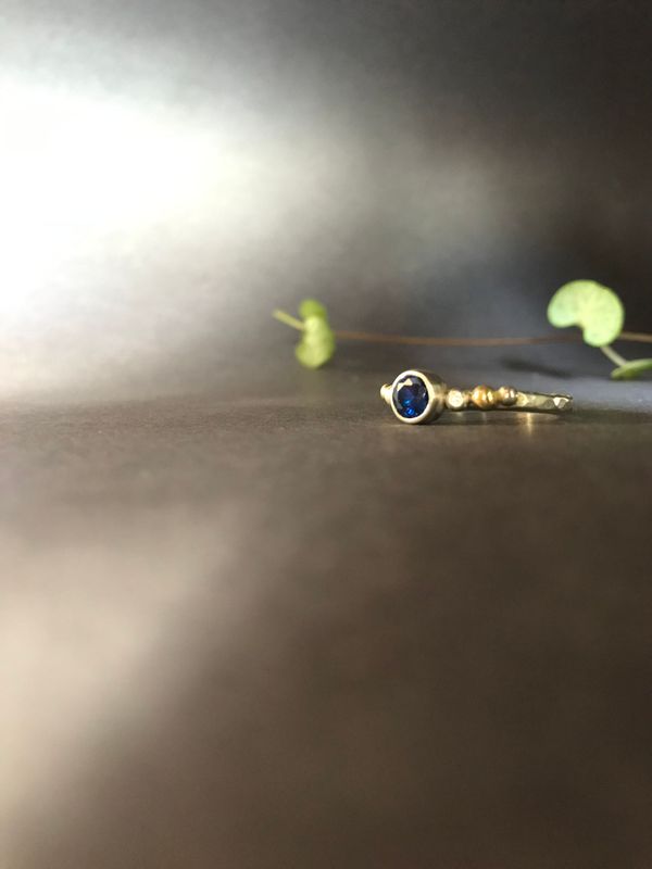 Solitário Wabisabi Safira