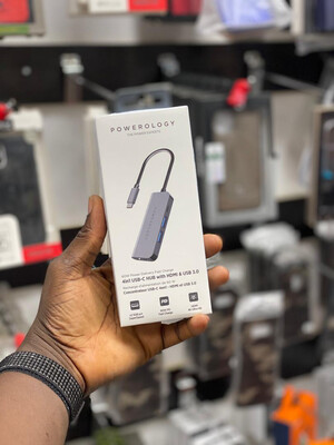 Powerology 4 in 1 USB - C Hub with HDMI 3.0