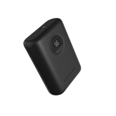 Powerology Ultra-Compact PD Power Bank 20W 10000mAh with USB-C to Lightning Cable