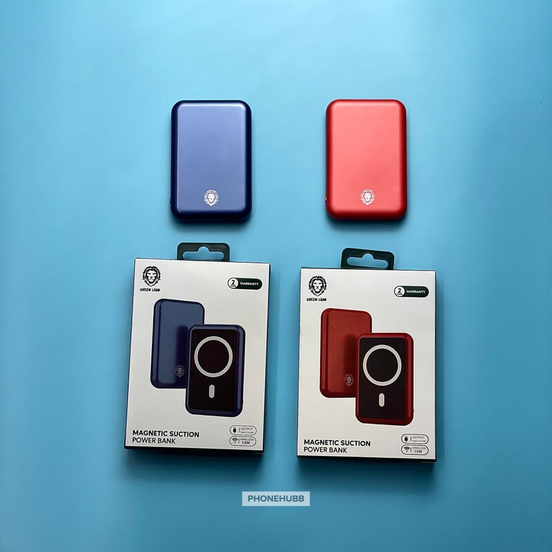 Green  Lion Magnetic Suction Power Bank 5000mAh