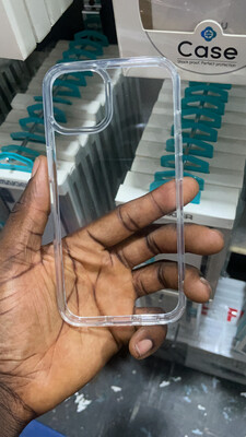 Green crystal clear anti-shock case