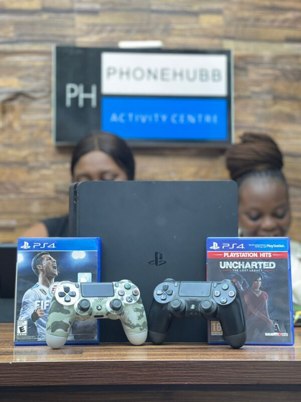 Premium Used PlayStation 4 Slim 500GB with  2 Games and 2 Pads