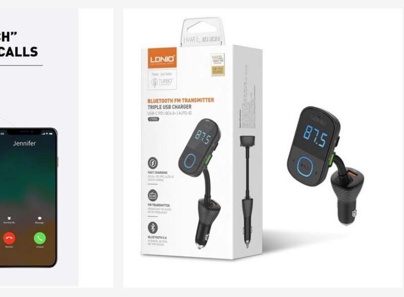 LDNIO Bluetooth FM Transmitter for Car