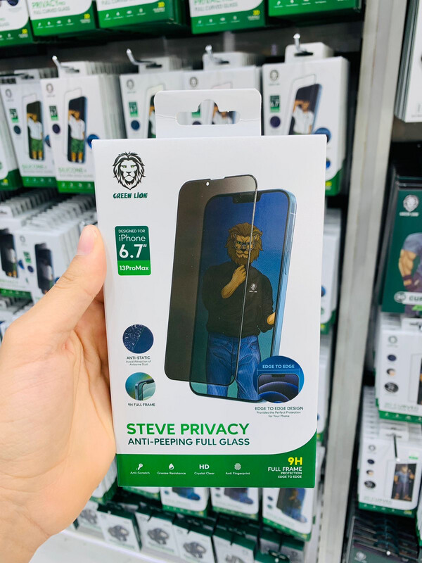 Green 9h Steve Privacy Strong Full Glass Protector