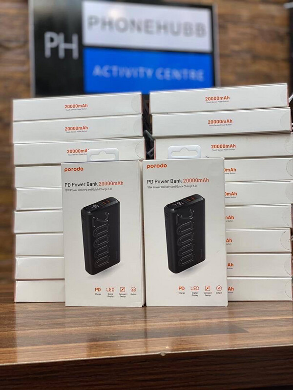 Porodo PD Power Bank 20000mAh 20wW QC 3.0