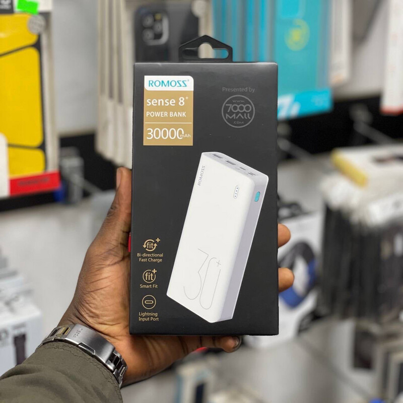 Romoss Sense 8+ Power Bank 30000mAh with Free Type-C Cable