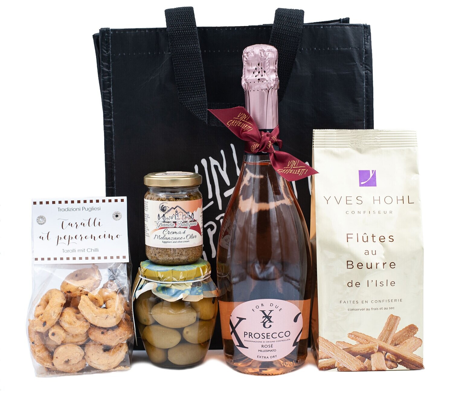Kleine Gourmet Tasche aus PET
«klein, festlich, köstlich»