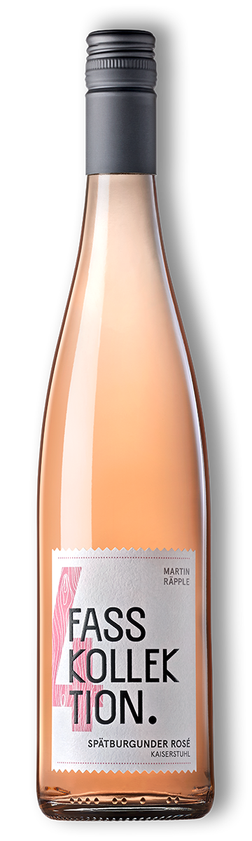 Fasskollektion. 4 Spätburgunder Rosé Kaiserstuhl Trocken Qualitätswein