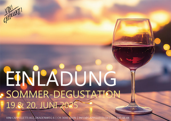 Sommerdegustation Donnerstag, 19. Juni 2025 von 17-22 Uhr