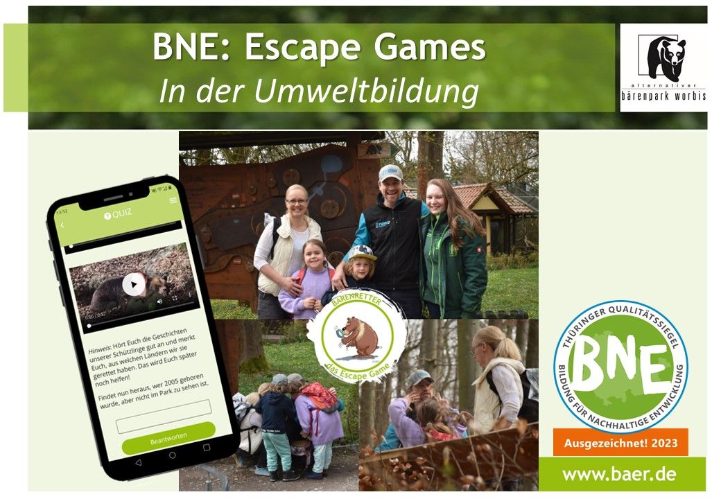 14.01.25 BNE Weiterbildung: Escape Games in der Umweltbildung