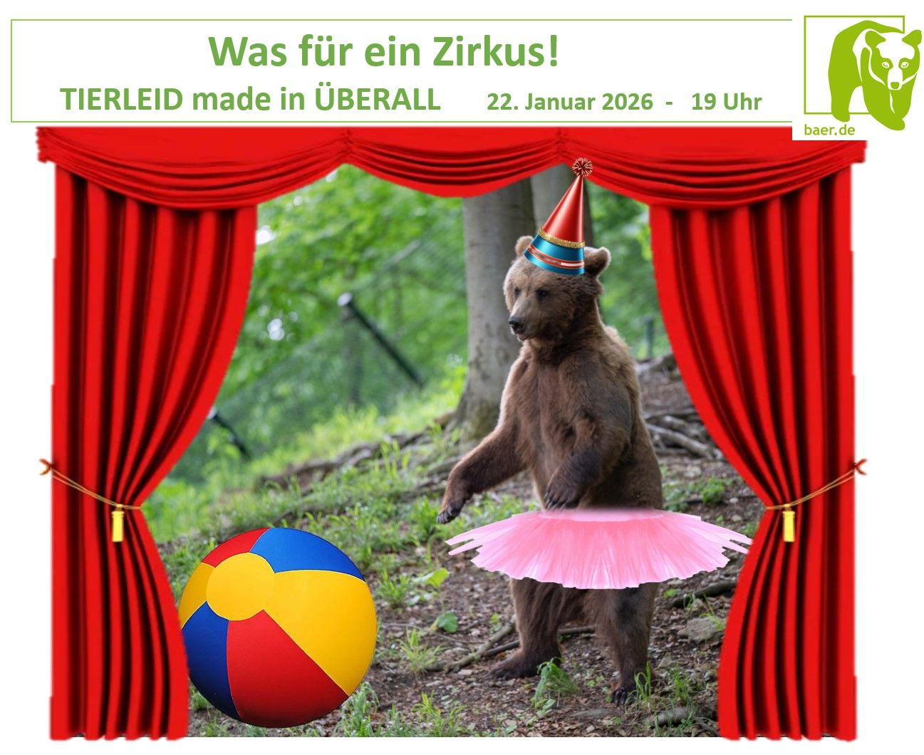 Was für ein Zirkus! - TIERLEID made in ÜBERALL - 22.1.26