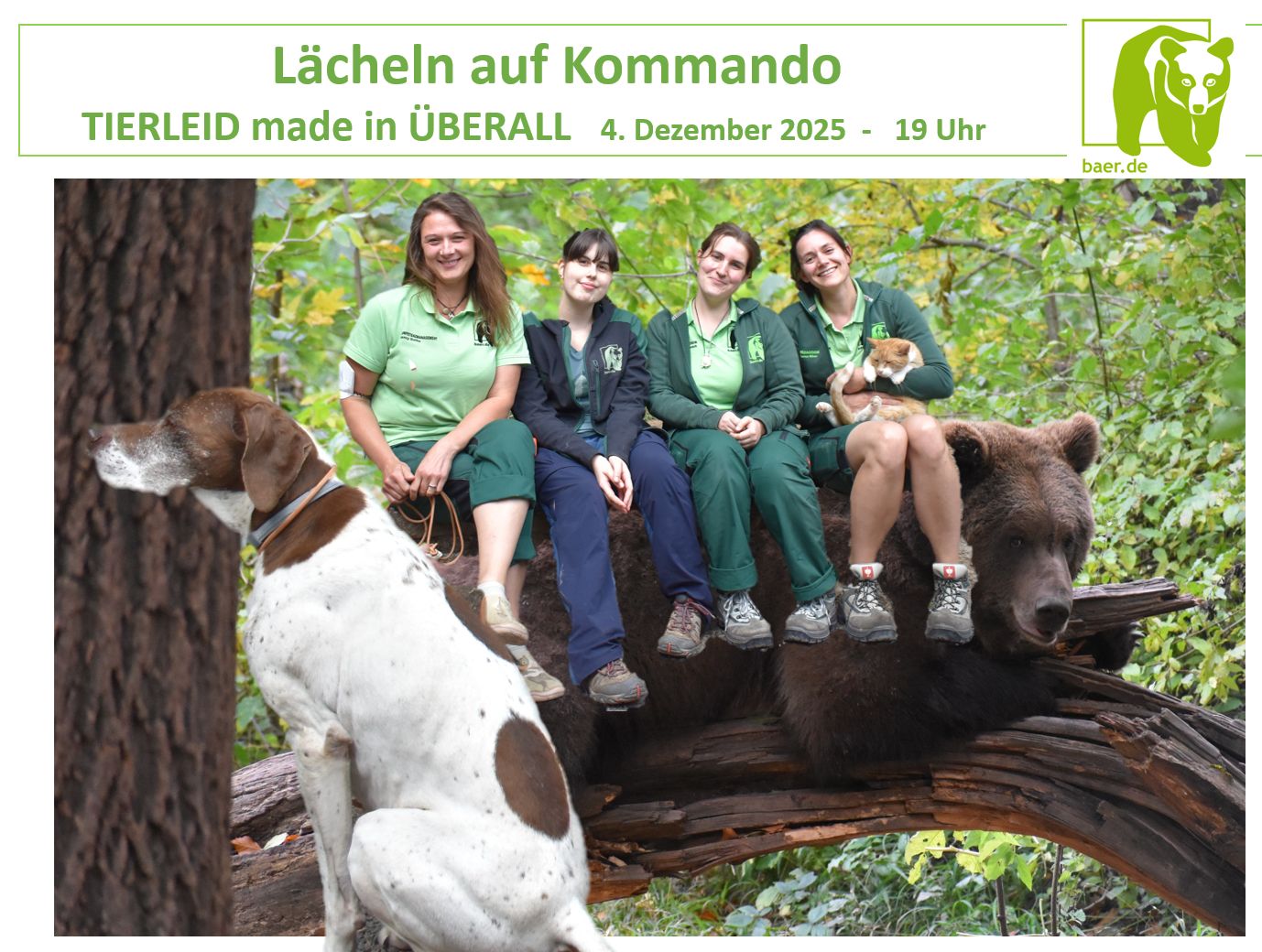 Lächeln auf Kommando - TIERLEID made in ÜBERALL - 4.12.25