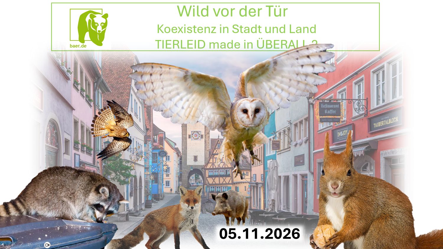 Wild vor der Tür -Koexistenzen in Stadt und Land