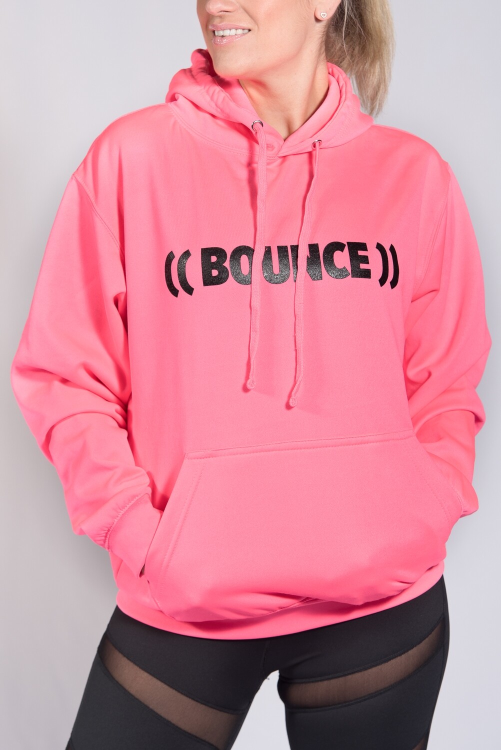 Hoodie Pink & Black