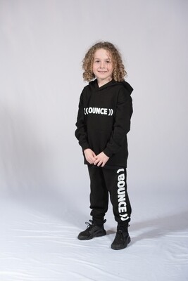Kids Tapered Joggers - Black &amp; White