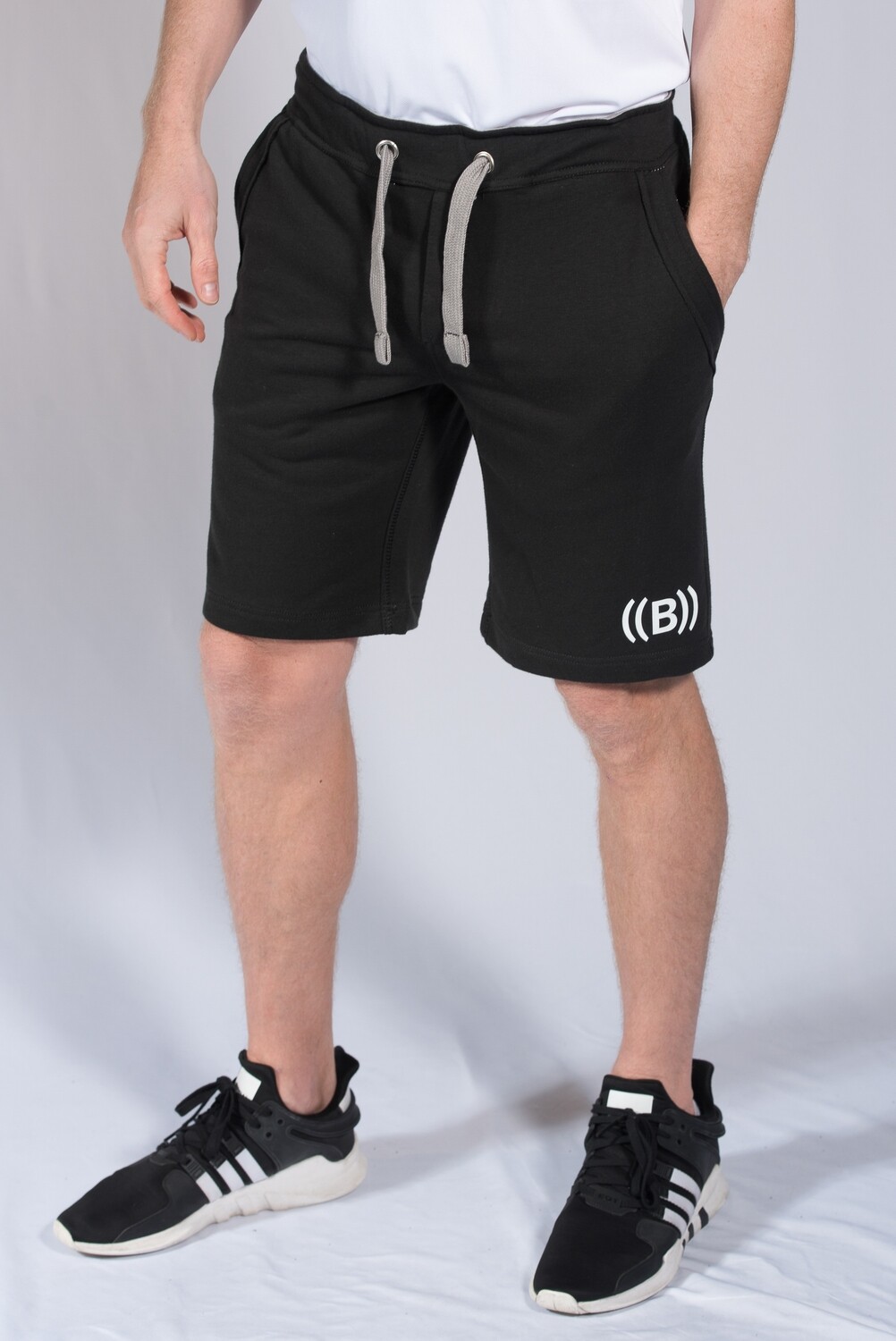 Men&#39;s Jogging Shorts - Black &amp; White