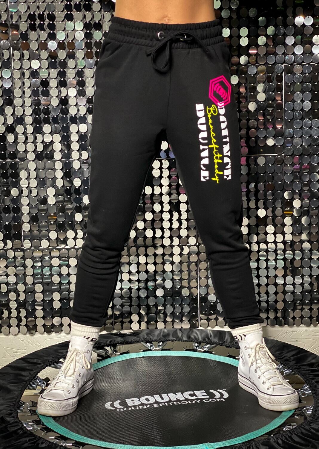 Fitted Jogging Bottoms, Ladies - Neon Logo