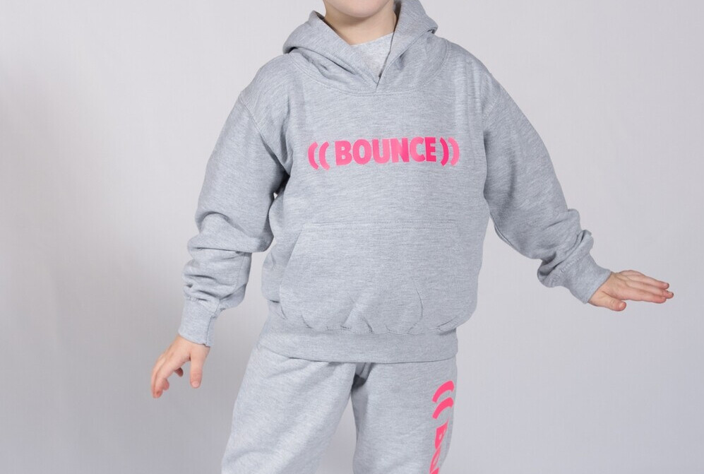 Kids Hoodie - Grey &amp; Pink