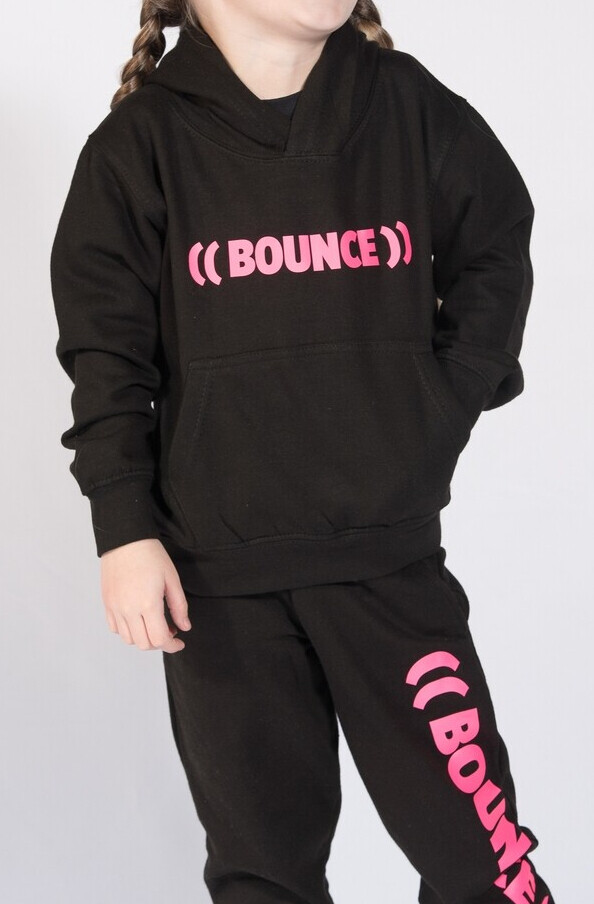 Kids Hoodie - Black &amp; Pink