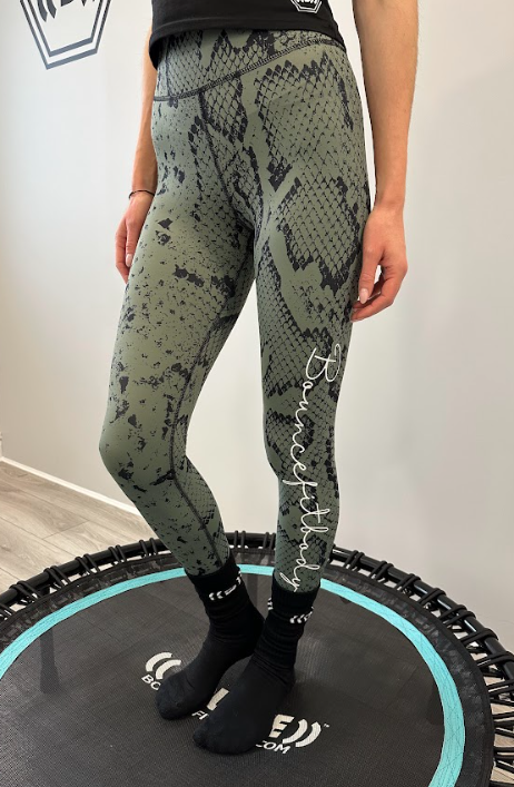 Green Python Leggings