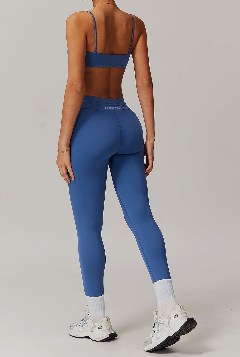 Blue Tie Leggings