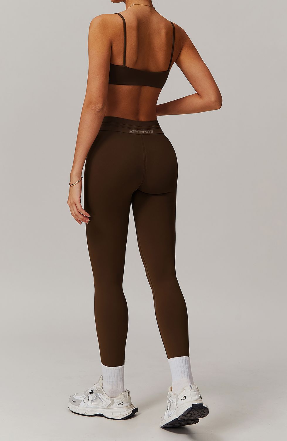 Brown Tie Leggings