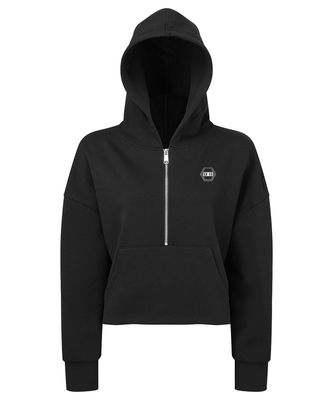Half Zip Hoodie, Black