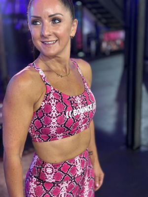 Pink Python Crop