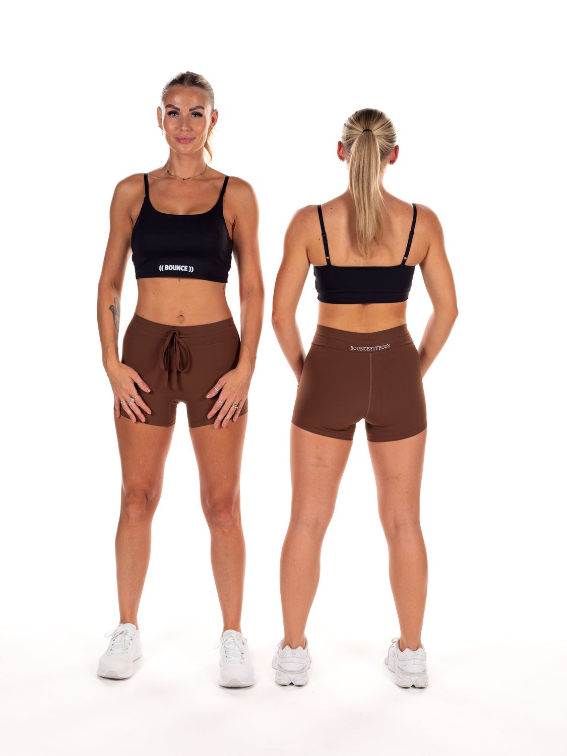 Brown Tie Shorts