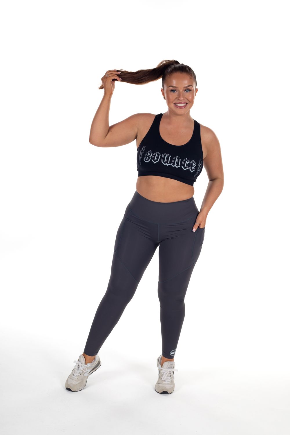 Compression Hex Leggings - Grey