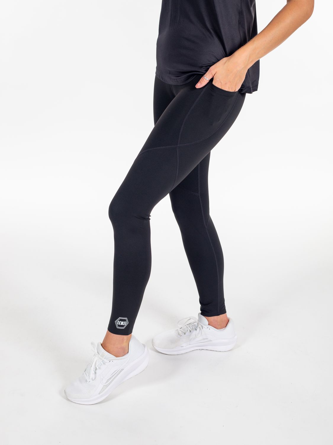 Compression Hex Leggings - Black