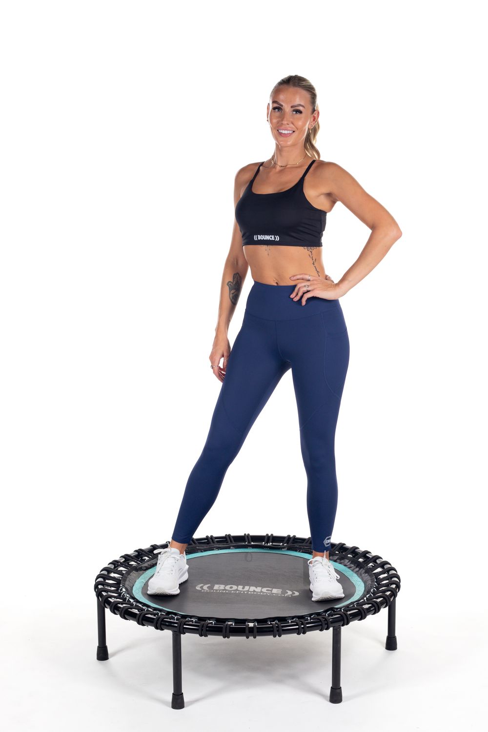 Compression Hex Leggings - Navy