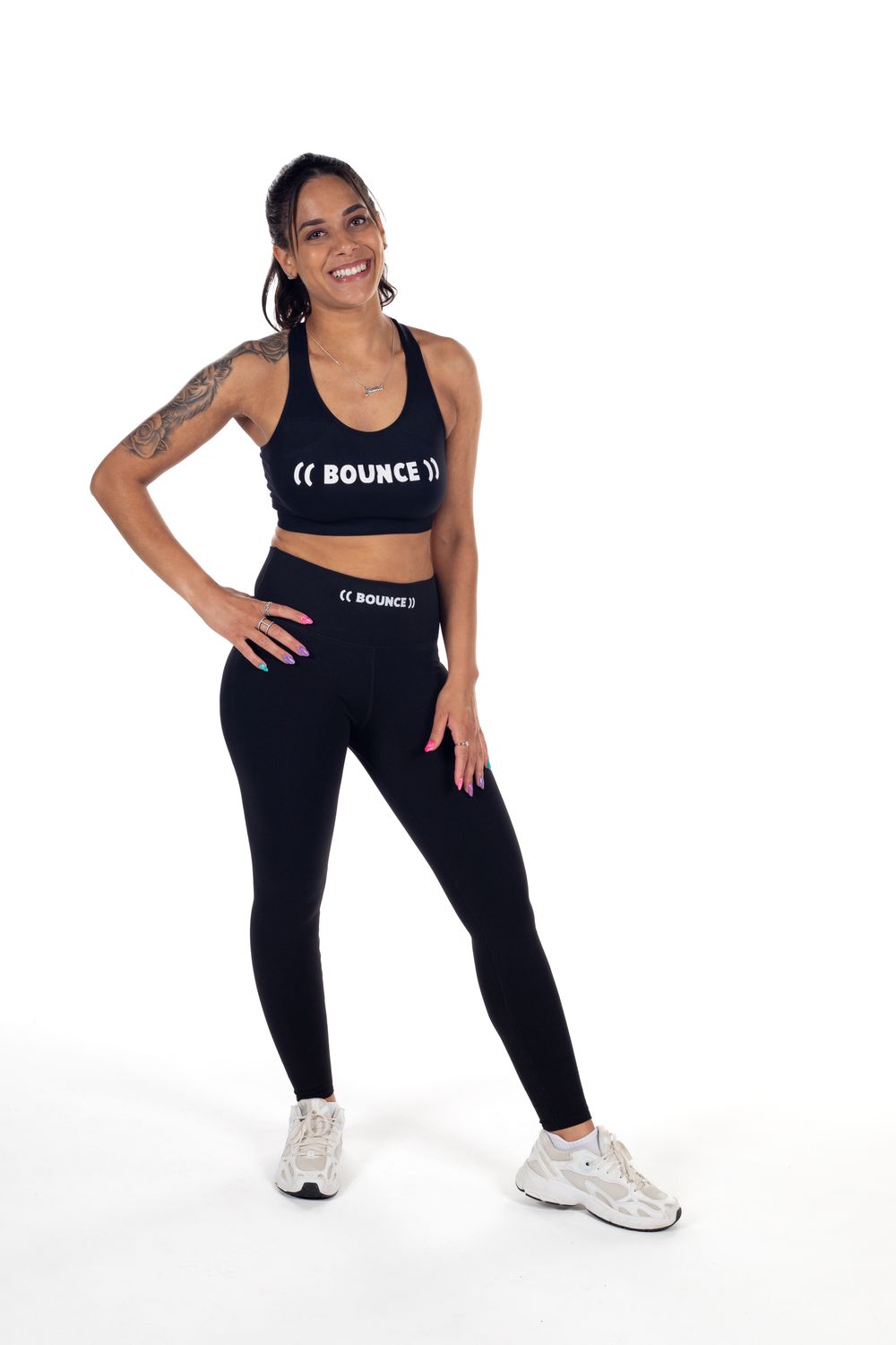 Essentials Black Crop