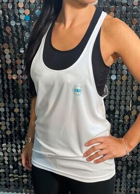 ((B))asics: Loose Sports Vest, Unisex - White