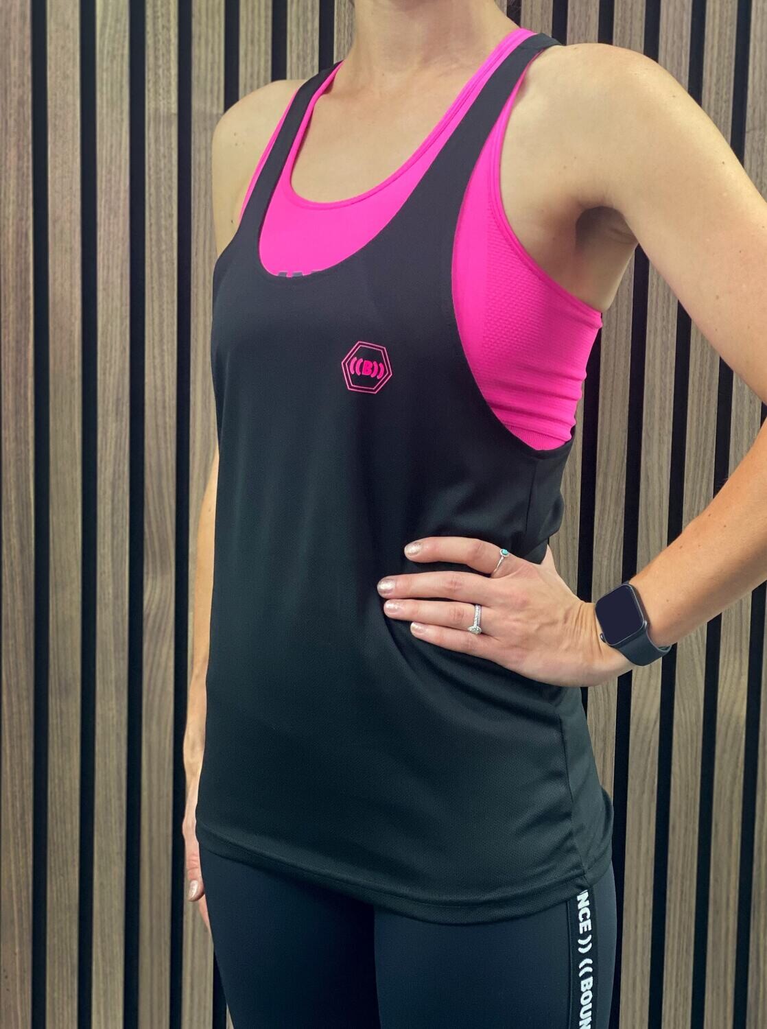 ((B))asics: Loose Sports Vest, Unisex - Black