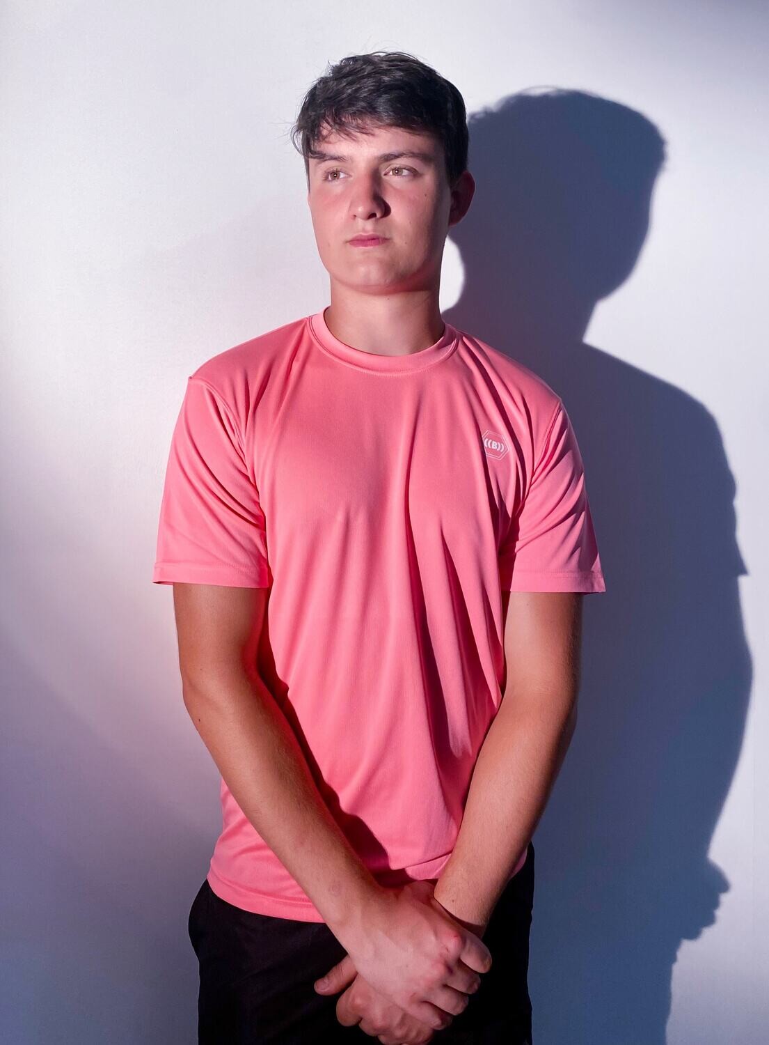 ((B))asics: T-Shirt, Unisex - Pink &amp; White