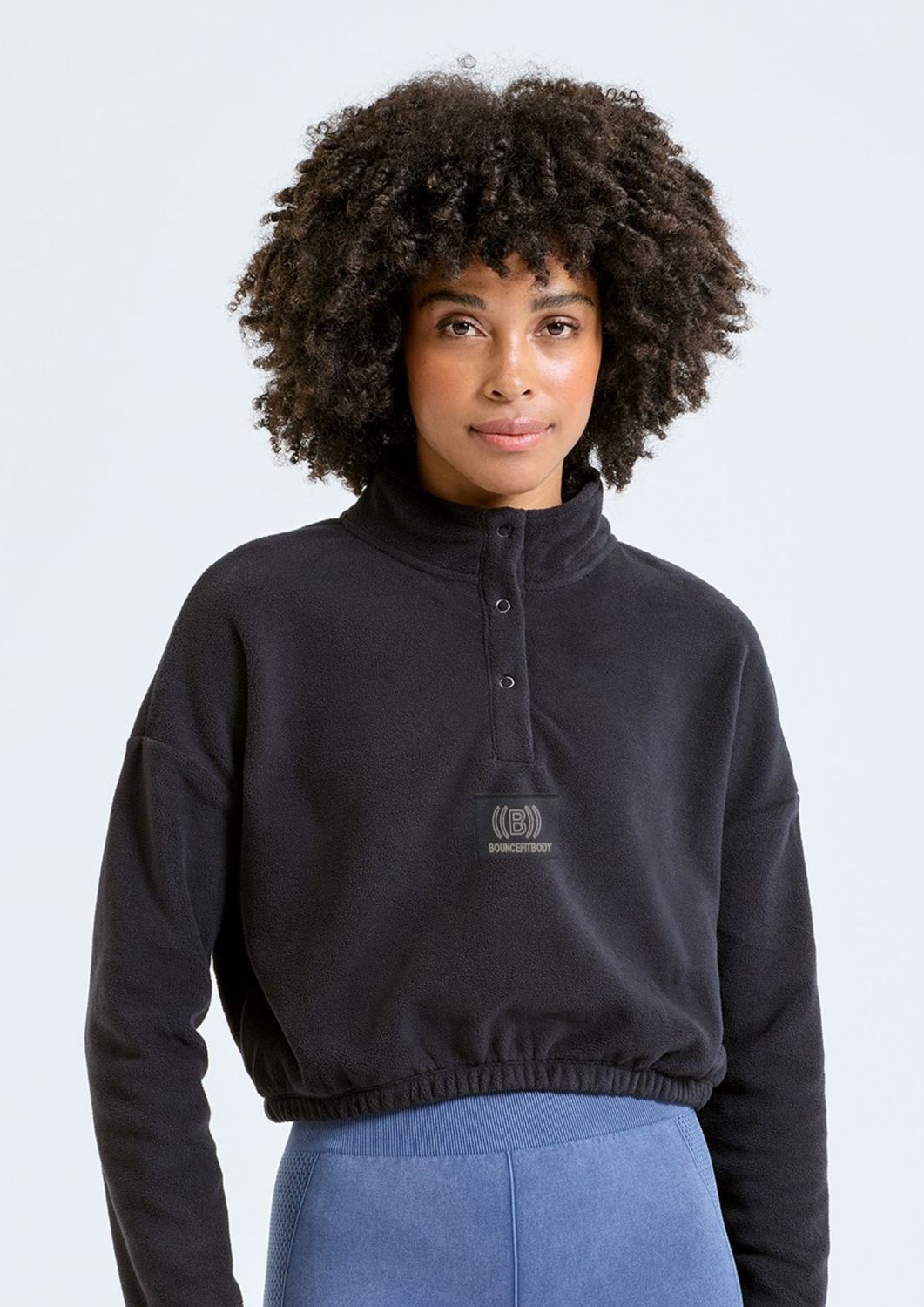 Cropped Fleece Jumper