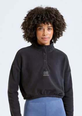 Cropped Fleece Jumper